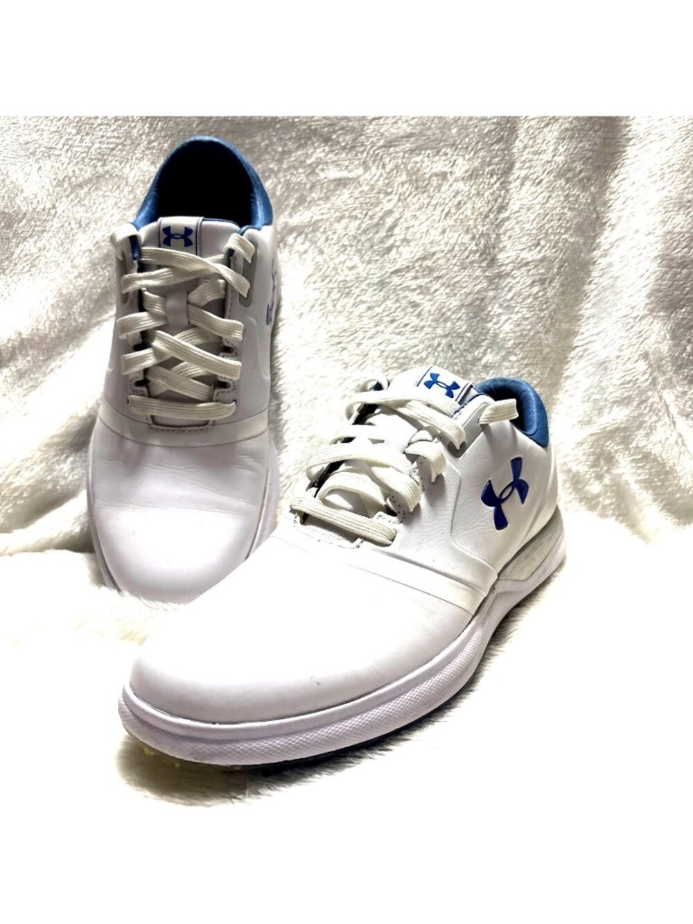 Under Armour Women’s‎ Sz 7.5 Performance Spikeless Golf Shoes White Blue